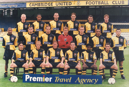 Davy in the Cambridge Squad photo - front left